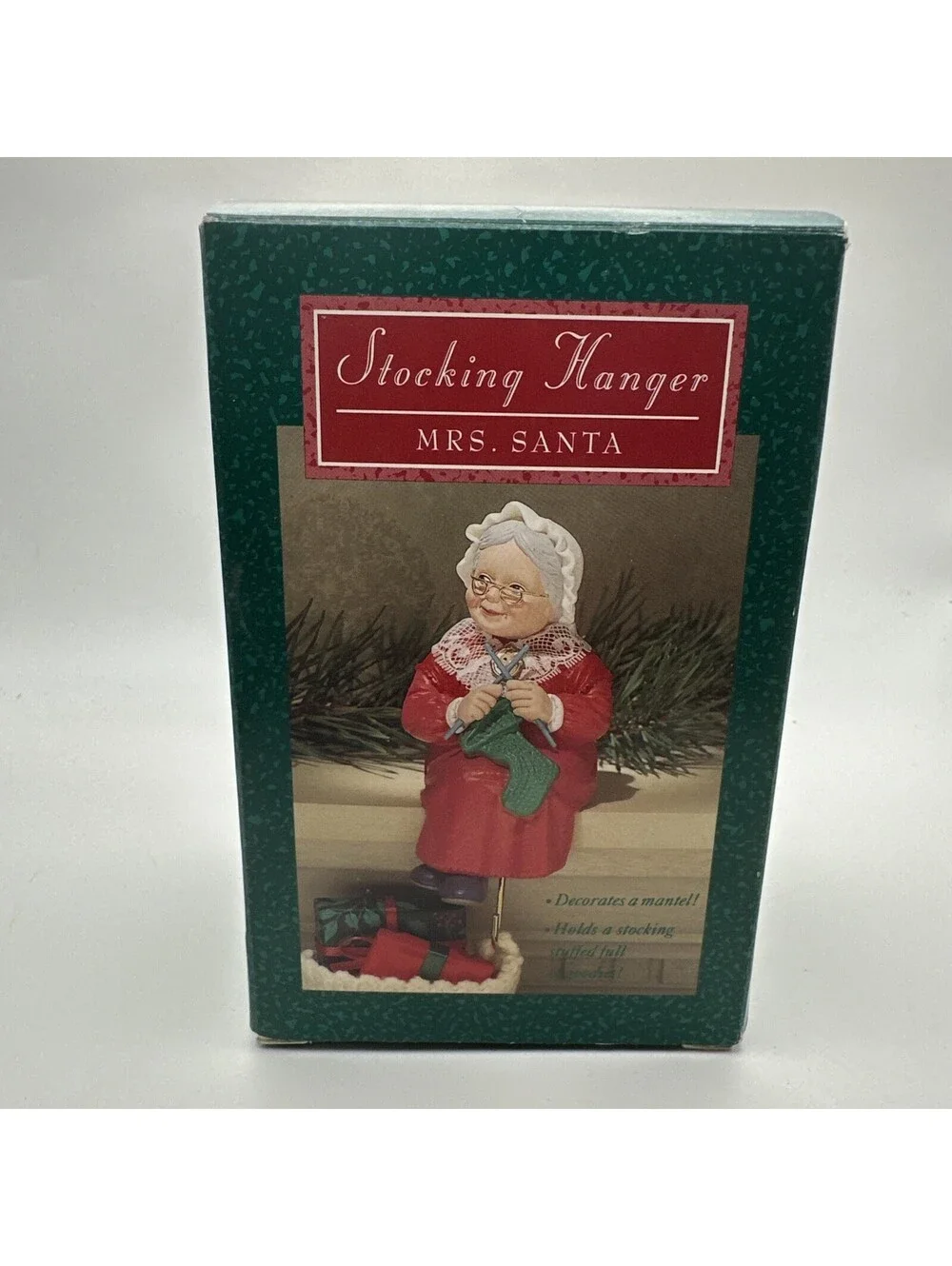 Vintage 1988 Hallmark Holiday Christmas Stocking Hanger 